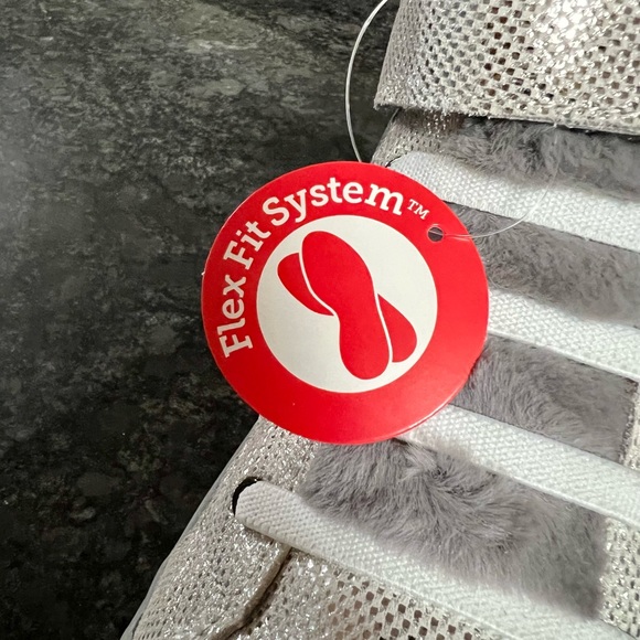 Pediped Logan Flex Silver Hi Tops Big Girl Sz 3.5 NIB - Picture 8 of 14